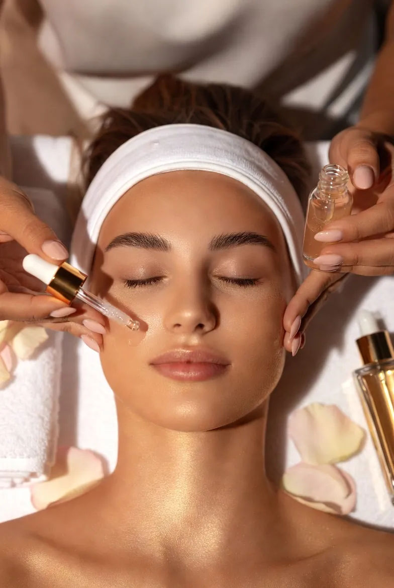 Soin du visage au salon d'esthétique de Mercier